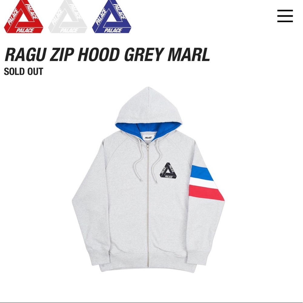 Palace Triferg zip up hoodie